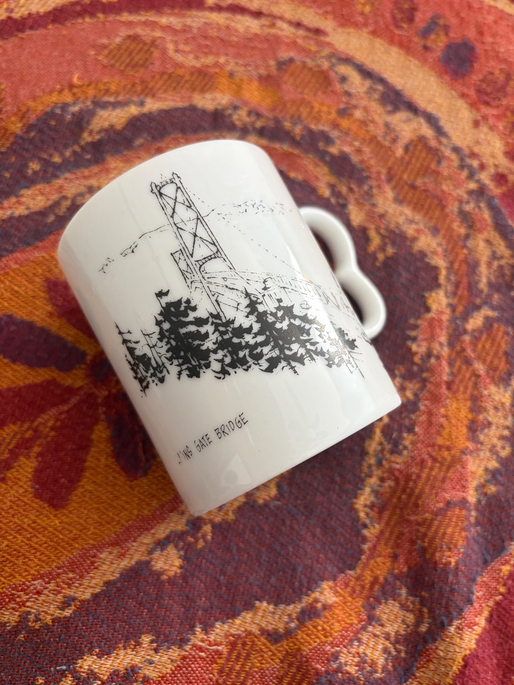 Vintage Lions Gate Bridge Vancouver Small Mug